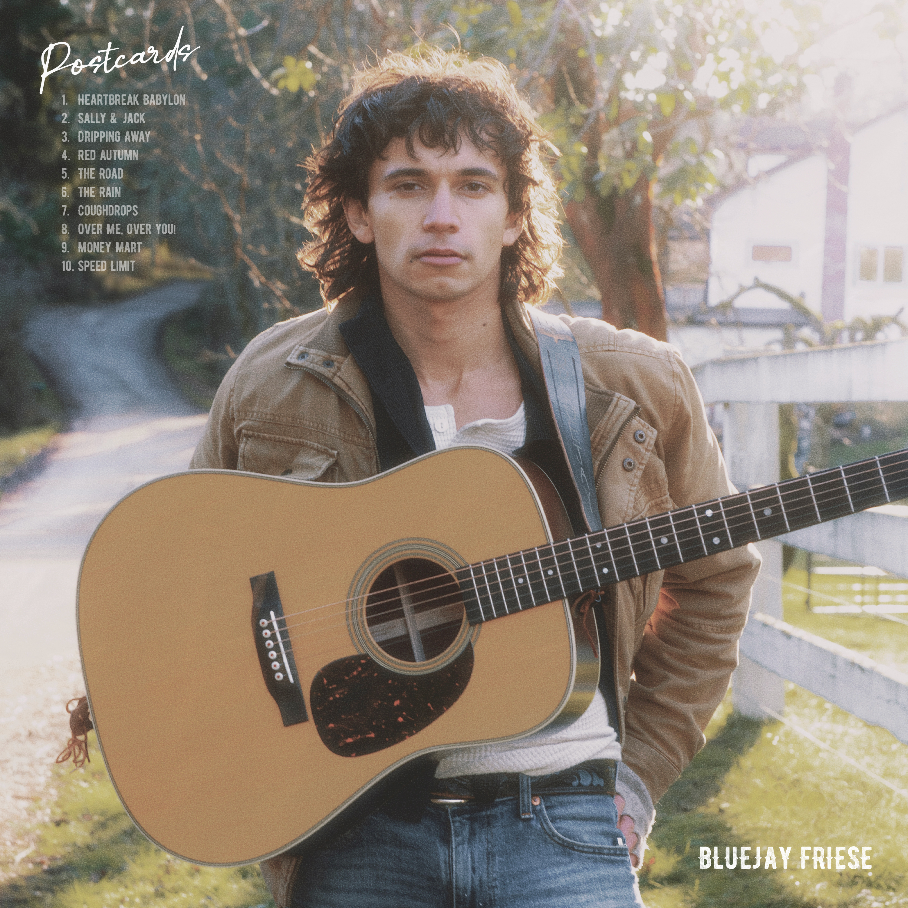 Postcards album cover art by Bluejay Friese